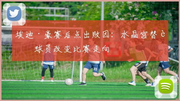 埃迪·豪赛后点出败因：水晶宫替补球员改变比赛走向